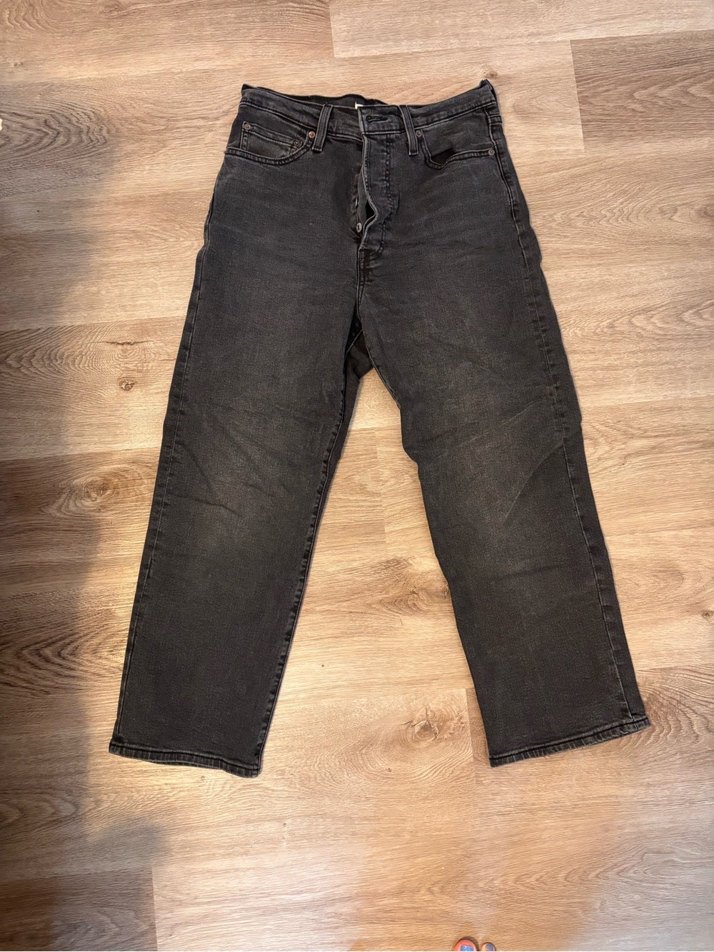 Levi ribcage straight jeans